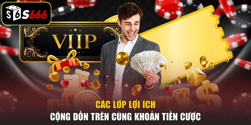 Các lớp lợi ích cộng dồn trên cùng khoản tiền cược