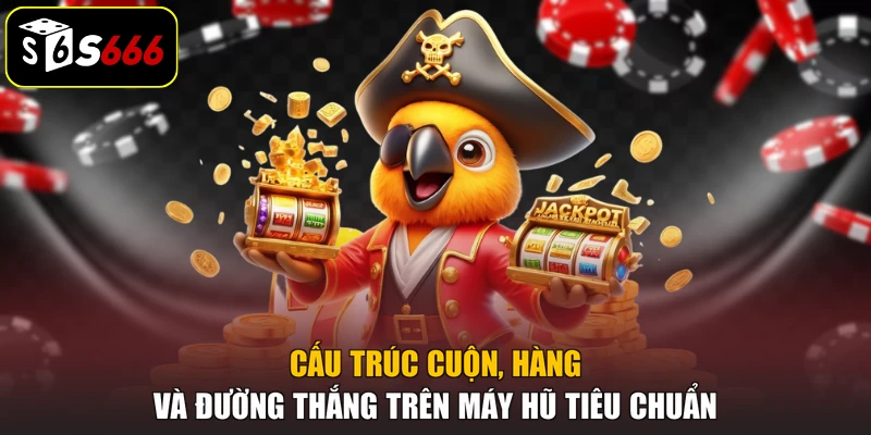 Cấu trúc cuộn, hàng và đường thắng trên máy hũ tiêu chuẩn